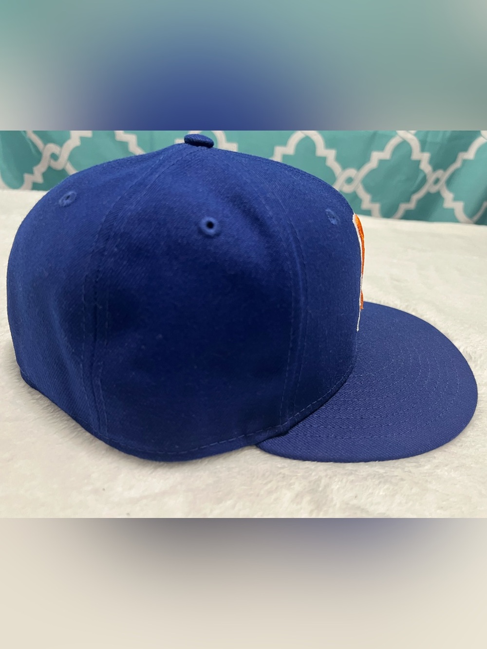 New Era Durham Bulls Blue 59FIFTY Fitted Hat with embroidered Bulls logo - Picture 4 of 12